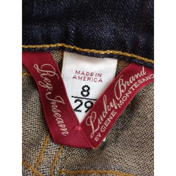 Lucky Brand by Gene Montesano Women Jeans 8/29 Bootcut Embroidered Rear Pockets - Picture 7 of 12